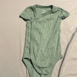 Green simple joys onesie